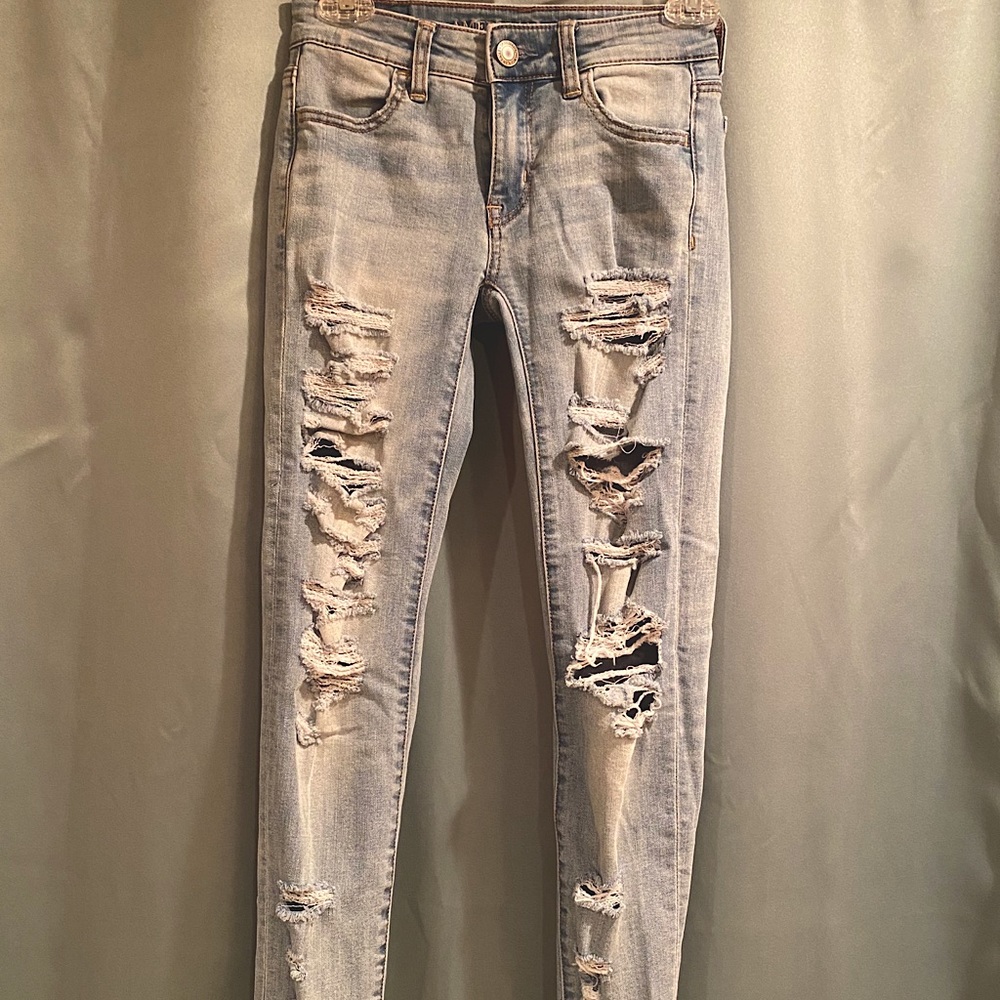 American Eagle high rise skinny jeans